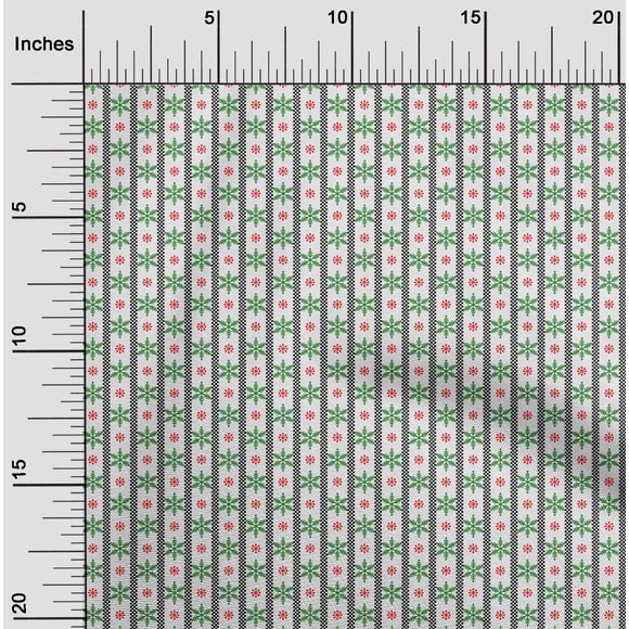oneOone Cotton Poplin Off-White Fabric Merry Christmas Dress Material Fabric Print Fabric By The Yard 42 Inch Wide - QJ