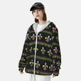 thumbnail image 3 of Lsque Mardi Gras Fleur de Lis UPF 50+ Lightweight Sun Protection Men's Women's Long Sleeve Shirt, Hoodie Performance -Large, 3 of 9