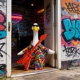 thumbnail image 3 of FastXmas Porch Goose Outfits Decorations, Rock Music Style Goose Clothing Set Include Guitar or keyboard and Sunglasses and Clothing ,Porch Goose Costume for Geese Statue Patio Yard Decor, 3 of 5