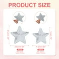 thumbnail image 2 of Uxcell Sequin Star Iron on Patches, Embroidered Sew Patches for DIY Clothing and Accessories Silver, 2 of 6