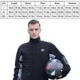 thumbnail image 3 of TFixol Men's Waterproof Motorcycle Rain Suit Set, Detachable Jacket & Pants for Heavy Storm Riding, Black-Green, XXL Size, 3 of 6