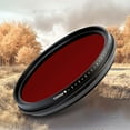thumbnail image 1 of Filfeel 58MM 6 In 1 Infrared Lens Filter 530 To 750nm Adjustable Lens Infrared Filters For DSLR Camera IR Photography, 1 of 8