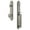Satin Nickel, variant on Grandeur Arc D Grip Dummy Handleset with Windsor Knob