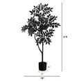 thumbnail image 2 of Nearly Natural 4ft. Artificial Halloween Black Sumac Tree, 2 of 7