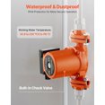 thumbnail image 2 of VEVOR F-009-BF5-J Cast Iron Circulator Pump, 17 GPM, AC 120V 35 ft Hot Water Recirculating Circulation Pump, 3/4-Inch Flange Connection, 3-Speed Adjustment, Quiet Operation, for Home Heating System, 2 of 9
