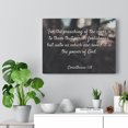 thumbnail image 6 of Scripture Walls  The Cross 1 Corinthians 1:18 Bible Verse Canvas Christian Wall Art Ready to Hang Unframed, 6 of 16