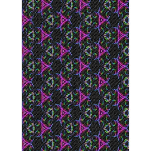 Ahgly Company Indoor Rectangle Patterned Iron Gray Novelty Area Rugs, 2' x 4'