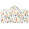 thumbnail image 5 of Yayeee Kids Hooded Towel with Hand Pockets Beach Soft Absorbent Bath Wrap 50 x 23.5 inch, Floral Easter Eggs, 5 of 5