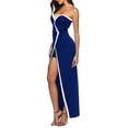 thumbnail image 3 of Vestido largo Sunnimix para mujer Fiesta graduación hombros descubiertos, 3 of 8
