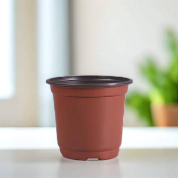 GOOHOCHY 100 PCS Large Brown Plastic Flower Pot Hole Inserts for Indoor Plant Pots, and Lightweight