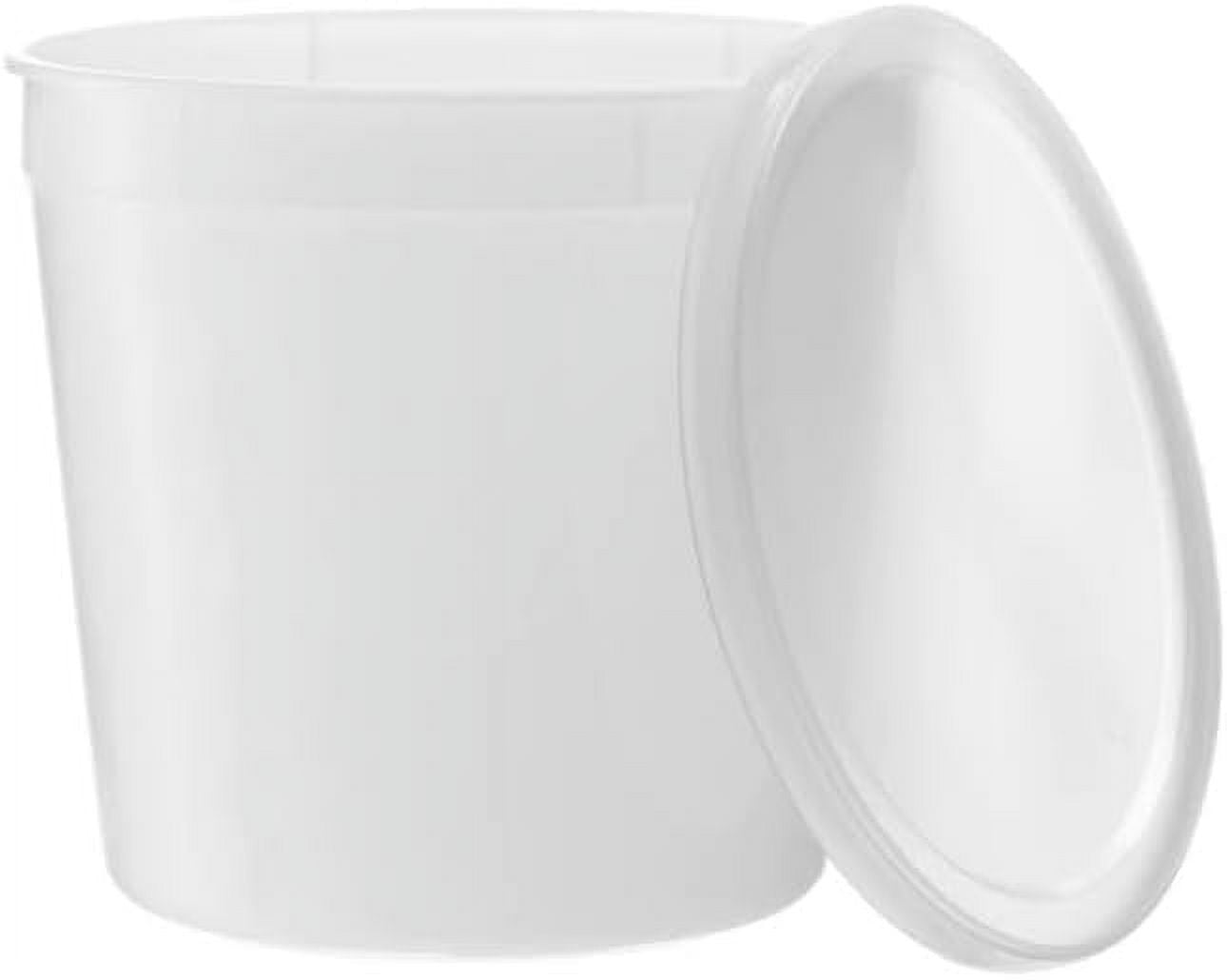 Heavy Duty Deli Containers with Lids | Airtight Food Storage Containers | Clear Kitchen Organizing Leak Proof, BPA-free 86 oz, Heavy Duty | 20CT