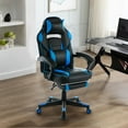 thumbnail image 1 of AKDSteel Ergonomic Gaming Chair with Footrest, Adjustable Headrest & Lumbar Massage, Reclining High-Back Computer Chair, 1 of 8