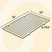 Wilton Premium Rectangular Cooling Grid Rack Checkered Grid 16 Length x 10 Width, Packaging May Vary