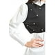 thumbnail image 4 of Blusa con chaleco de perlas Roman Fashion /Juvenil, 5102 (Blanco / Negro) negro CH, 4 of 5