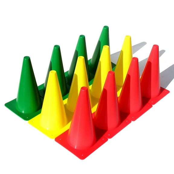 Oncourt Offcourt Stoplight Cones Set of 12 ( )