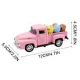 thumbnail image 3 of ViLaViDe Goderat Easter Truck With Eggs Vintage Metal Pickup Decor Easter Decorations Valentine Truck Decor Metal Mini Truck Farmhouse Easter Truck With Eggs Easter Truck Truck With Eggs, Beige, 3 of 9