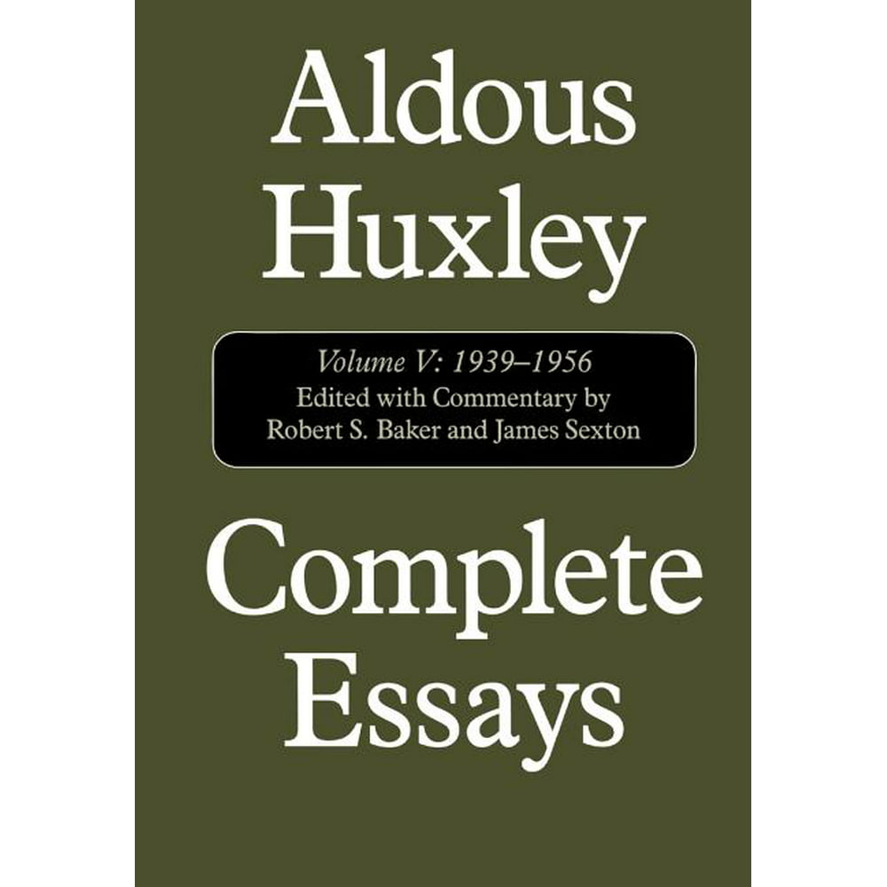 aldous huxley collected essays