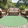 thumbnail image 5 of Light Green 5ft Round Rug, Farmhouse Solid Green Color Modern Art Non-Skid Rubber Backing Large Area Rugs - Living Room Bedroom Home Office, Indoor Floor Mat Carpets Washable Rug, 5 of 9