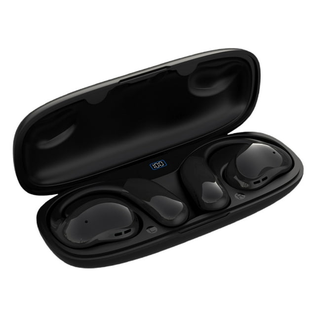 Audífonos Bluetooth Inalámbricos,Audífonos Bluetooth Deportivos con Orejas Colgantes de Silicona Y Montaje Suave para Juegos,Audífonos Inalámbricos para Juegos