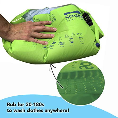 Scrubba Wash Bag - Portable Laundry System for Camping, Hiking, Backpacking  and Travel