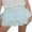 Light Blue, variant on Michellecmm Women's Smocked Mini Skirts Casual High Waist A-Line Beach Skirts Layered Ruffle Skirts