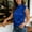 Blue, variant on Summer Tank Top Women Dressy Sleeveless Tank Tops V Neck Trendy Plain Red Tank Tops