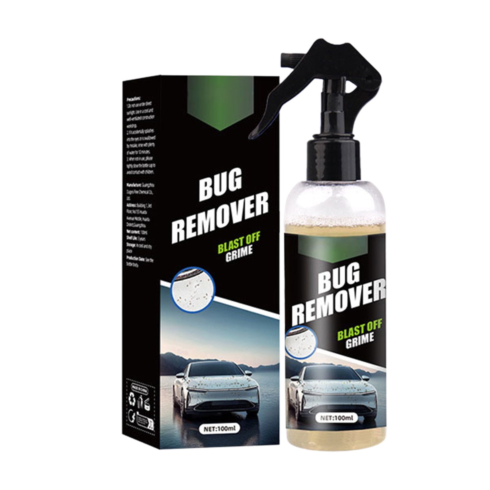3D Car Care, Bug Remover Spray, 13oz, Safe on Paint Glass