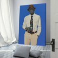 thumbnail image 3 of Amy Sherald-The Beauty of Change( A Happy Man) Print Photo Art Painting Canvas Poster Home Decorative Bedroom Modern Decor Posters Gifts 12x18inch(30x45cm), 3 of 6
