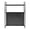 Black, variant on Two Tier Desktop Bookshelf, 75cm White/Black Metal Desk Organizer Shelf, Commercial Overshelf with Pegboard and Hooks, for Office Study Room