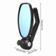 thumbnail image 4 of 1 Pair Motorcycle Rear View Mirrors Black Universal 22Mm, 4 of 4