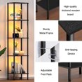 thumbnail image 5 of OUTONLIFE Display Shelf with Dimmable Lights, 3000K-6500K Lighted Display Cases for Collectibles, Adjustable Color Temperature and Brightness, Display Cabinet, Floor Lamp with Shelves, Home Decor, Ru, 5 of 9