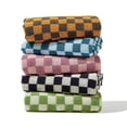 thumbnail image 1 of Juego de toallas de mano Madi-Cadi, lujoso algodón a cuadros, 5 unidades, 1 of 9