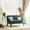 Dark green, variant on vidaXL 47” W Small Loveseat, Velvet Chesterfield Sofa, 2 Seater Couch for Living Room, Black