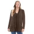 thumbnail image 3 of Woman Within Plus Size Open Front Chenille Cardigan Sweater, 3 of 5