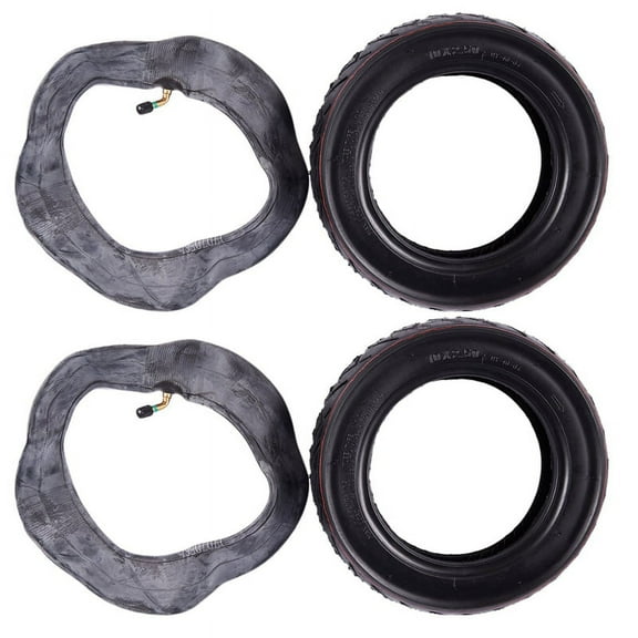 2X 10X2.5 Front/Rear Scooter Tire Wheel Solid with Inner Tube Replacement for 10 Inch Electric Scooter Skateboard Diy