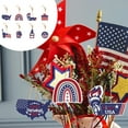 thumbnail image 6 of JoyMoreHome 6 Pcs 4th of July Ornaments for Patriotic American Flag Ornaments Memorial Day Tree Decorations Red White Blue Hanging Decorations for Tree Independence Day Party, 6 of 6