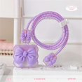 thumbnail image 1 of 3D Bow Shape Charging Case Protective Cable Winder Full Package Protect Wire Protection Anti Rupture For Women Girl For IPhone Style A 06, 1 of 6