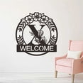 thumbnail image 3 of ¡Campaña con descuento!Decoración de pared Exterior del hogar, 26 letras en inglés, pared Exterior, bienvenida, colgante, artesanía de hierro, 3 of 4