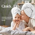 thumbnail image 5 of Utica 6-Piece Towel Set | 100% Cotton Soft & Absorbent Everyday Towels | White, 5 of 8