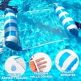 thumbnail image 2 of Piezas Hamaca de Agua,4 En 1colchoneta Inflable Plegable para Piscina,Salón Flotante,Juguetes Piscina Playa Verano(Fila Flotante de 2 Tubos D), 2 of 3