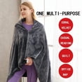thumbnail image 4 of ShenFei 150 X 85cm Usb Heated Shawl 3 Settings Wearable Electric Poncho Throw With Buttons, - Machine Washable, 4 of 4