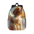thumbnail image 1 of Lukts Rainbow English Cocker Spaniel Pattern 15 Inch Student Backpack, Waterproof Laptop Backpack with Adjustable Shoulder Straps, Lightweight Travel, Campus Backpack, Unisex, 1 of 6