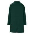 thumbnail image 5 of Antinious Outerwear Coat Women Solid Long Sleeve Elegant Button Front Jacket with Pockets,Women Winter Sweater Coat,Womens Trench Coat,Green,XL, 5 of 5