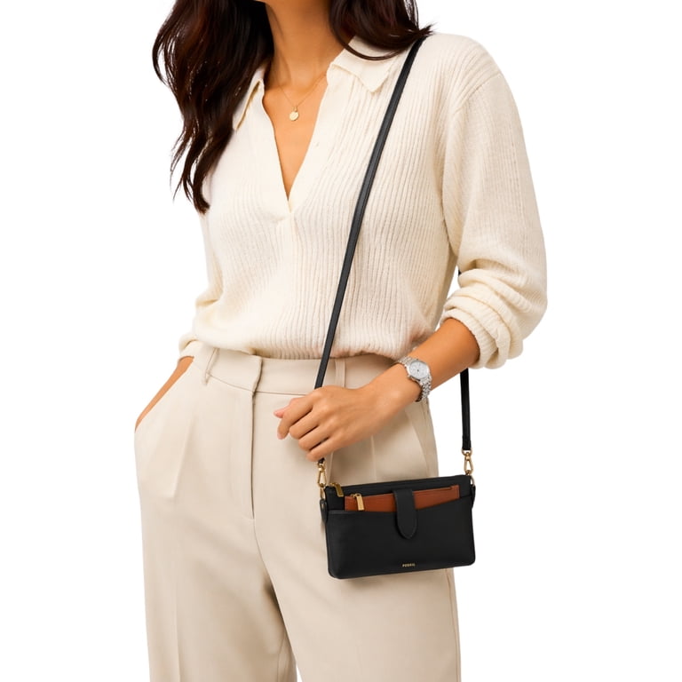 Fossil Women's Sofia 2 in 1 Extra Small Leather Crossbody Bag