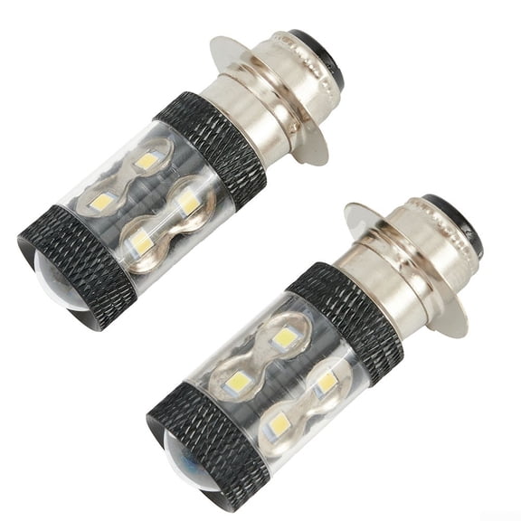 UHUSE 2pcs 6000K White H6M LED Headlight For YFZ450R Rhino 700 Raptor YFM660