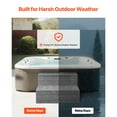 thumbnail image 4 of KFFKFF Durable 2-Step Hot Tub Stairs, 25-Inch Wide HIPS Outdoor Steps with 600 lbs Capacity, Suitable for Above-Ground Pools, Inflatable Spas, Patios, Decks, and Campers, Graphite Gray, 4 of 9