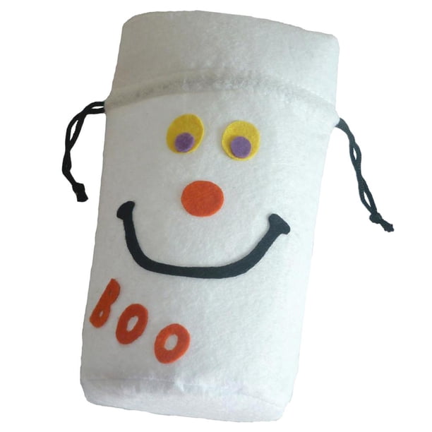 Bolsas de de Halloween Candy Buckets para Niños Niñas Niños Bolsas de Dulces Favor Blanco Soledad Bolsas de caramelos de Halloween