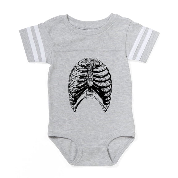 CafePress - Rib Cage_Tr - Cute Infant Baby Football Bodysuit