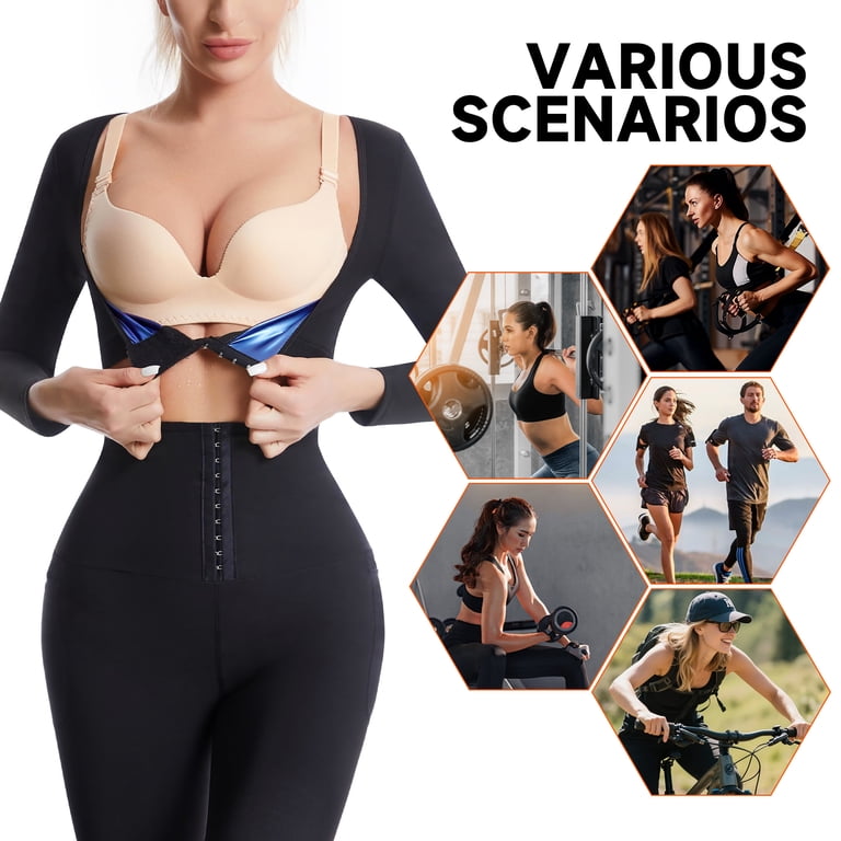 MISS COCOLI Sauna Suit for Women Back Arm Shaper Slim Sweat Vest