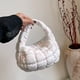 thumbnail image 4 of Pequeño Bolso Mujer Ropa Algodón Acolchado Con Lazo 6060 Blanco Con Lazo Rosa, 4 of 9